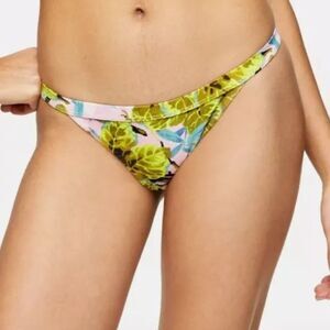 Topshop Idol Tropical Print Tanga Swim Bikini Bottom